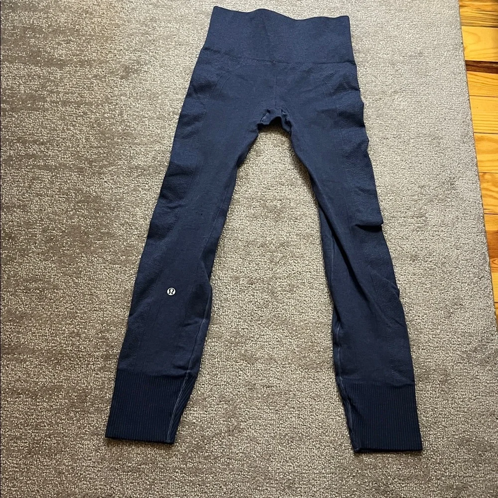 Lululemon Wunder Train High‑Rise Leggings Blue Size 4 - Picture 6 of 7